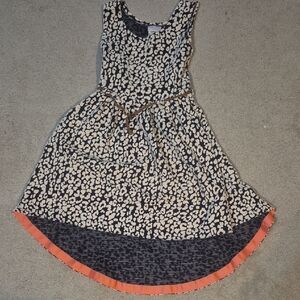 Iris & Ivy Patterned Dress with Coral Accent